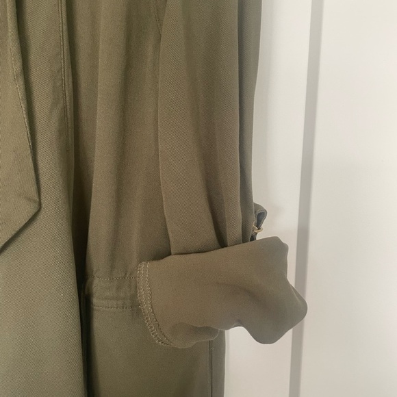 Peace & Pearls Olive Green Jacket Size S - Picture 8 of 9